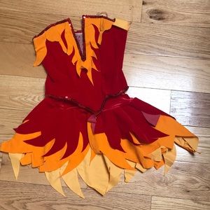 flame dance costume